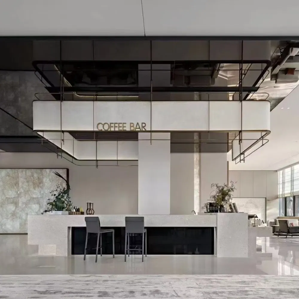 Recycled Marble Resin Panels for Modern Bathroom Flooring