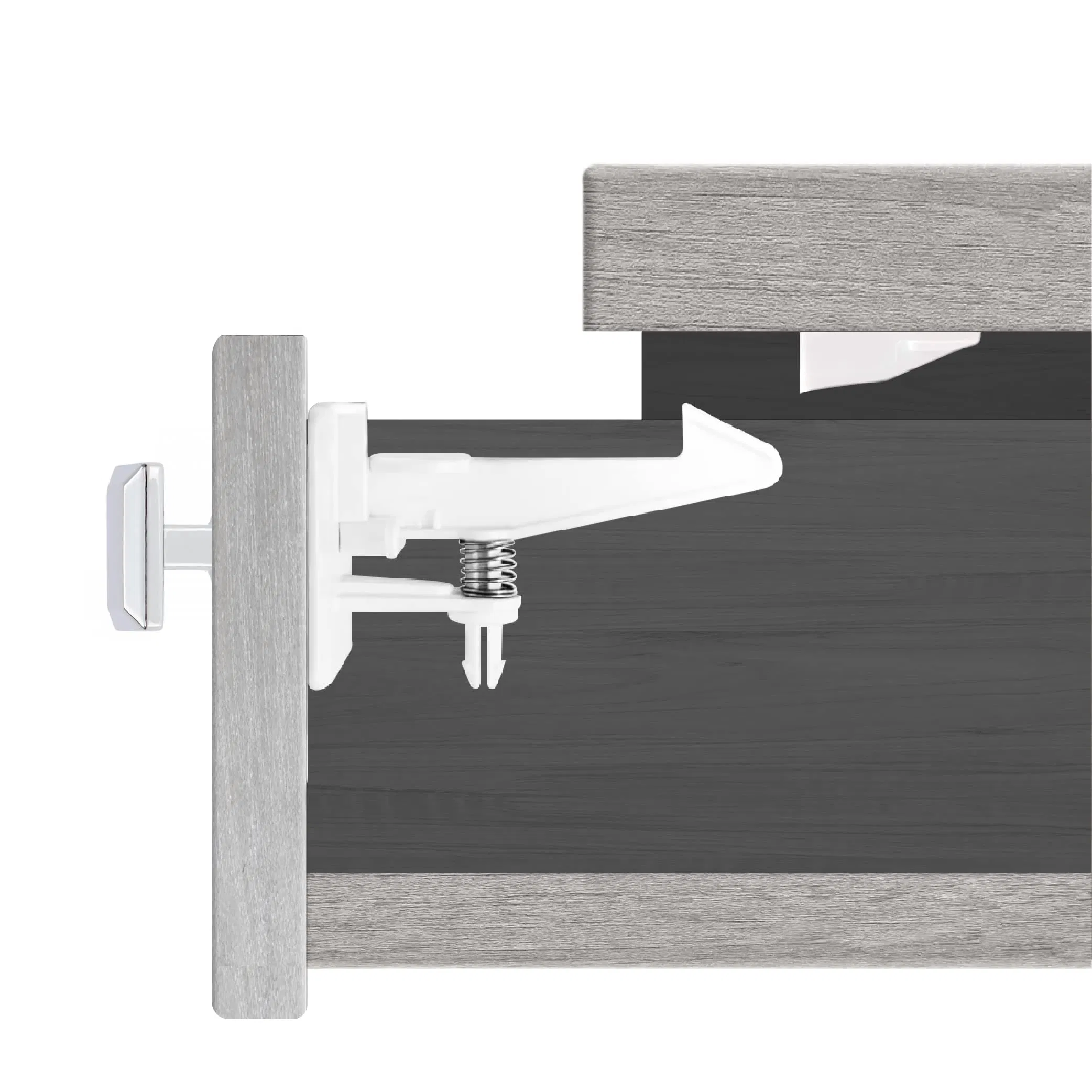 Universal Cabinet Locks Child Safety Latches Baby Proofing Drawers Locks