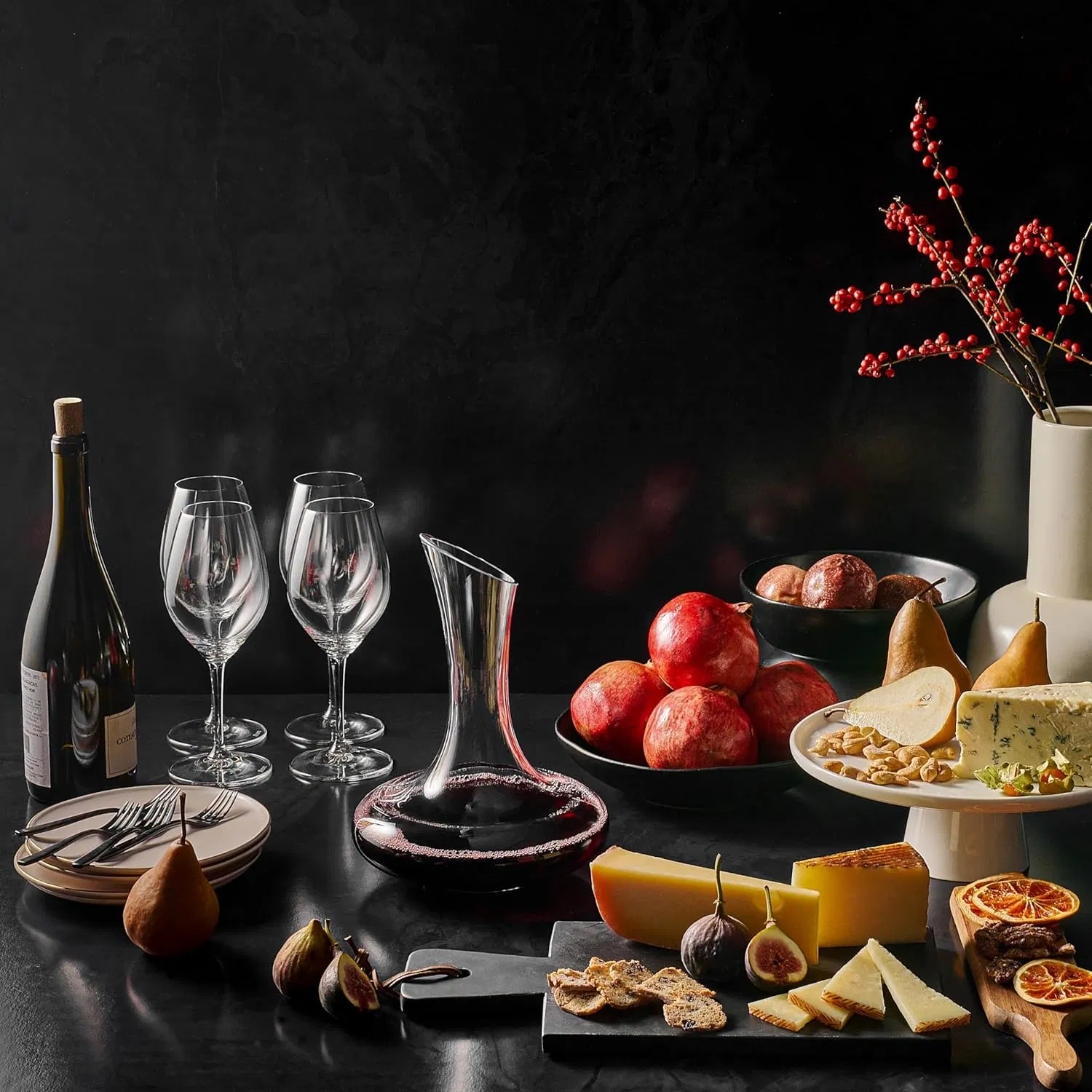 900ml 1000ml 1200ml 1400ml 2000ml Wine Glass Decanter Sparkling for Banshee Wines Baracchi Barco De Piedra