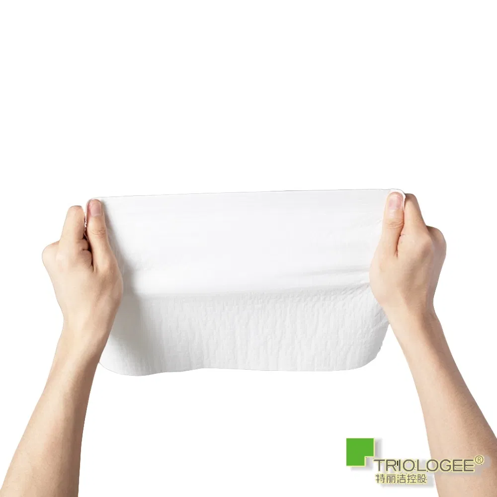 Eco-Friendly Reinforced Cleaning Wiper Absorbent Adults Tissue Paper Fluorescent-Free Paper Hand Towels