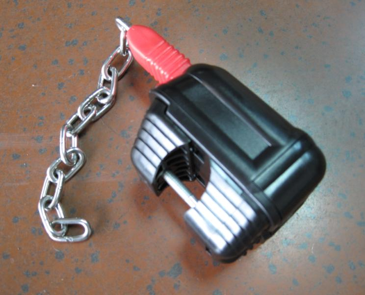 L103 Shopping Trolley Cart Coin Lock with Key Chain, Supermarket Trolley Lock