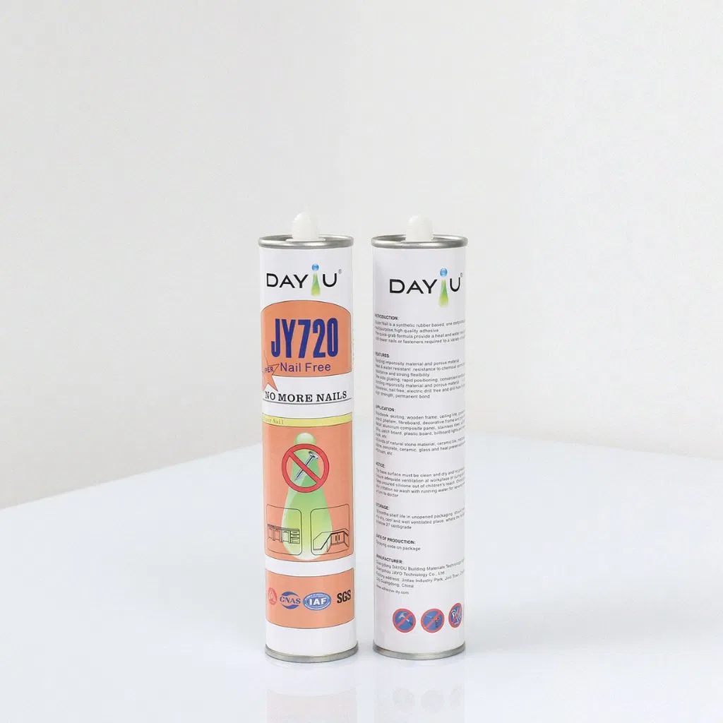Weatherproof Nail-Free Adhesive with Durable Adhesion for Decoration