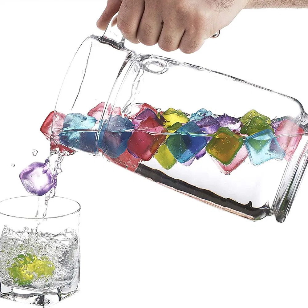 30PCS Reusable Ice Cube Plastic Ice Cubes for Drinks