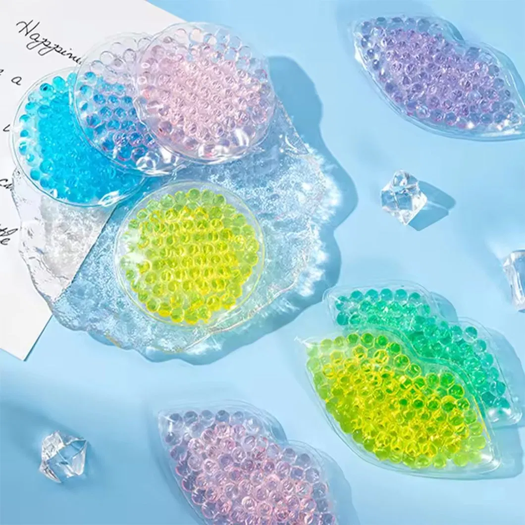 Custom Round Hot & Cold Ice Packs Gel Ice Packs Reusable Gel Bead Ice Pack Cooling/Heat Pads