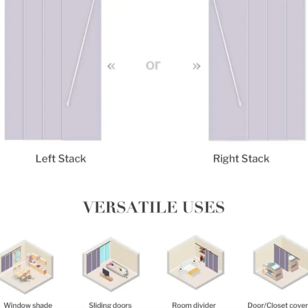 OEM Polyester Fabric Back Layer Safety Wand Track Control Vertical Panel Blind for Bedroom