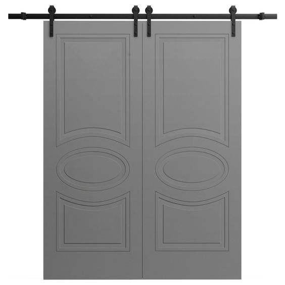 Cbmmart Manufactured Double Track Sliding Doors Wood Barn Door