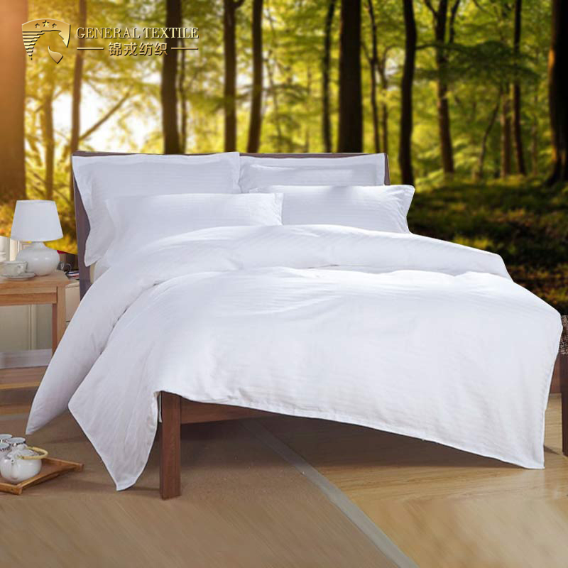 100% Cotton Fitted Sheet Bed Sheet for Stars Hotel Linen