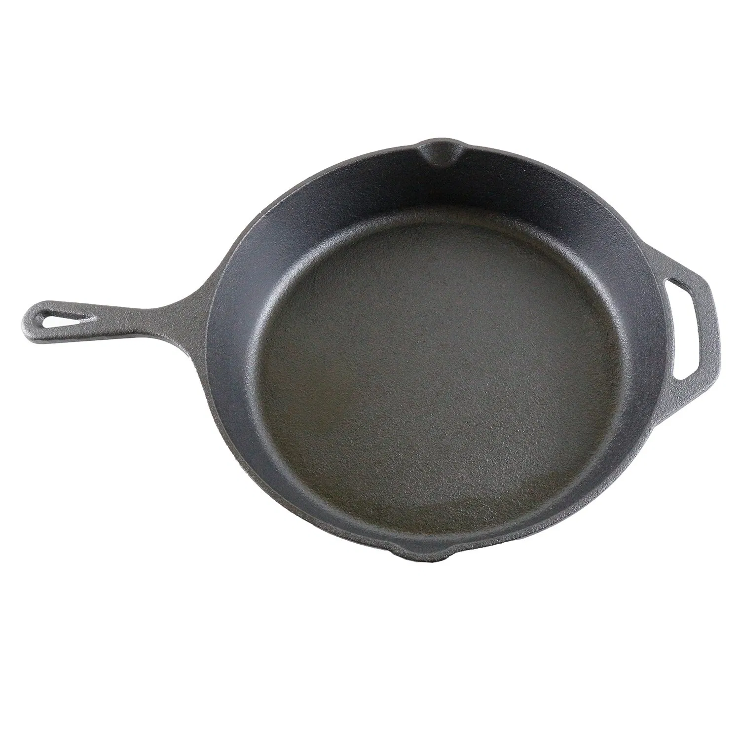 Чугунная сковорода с антипригарным покрытием, 2 ручки