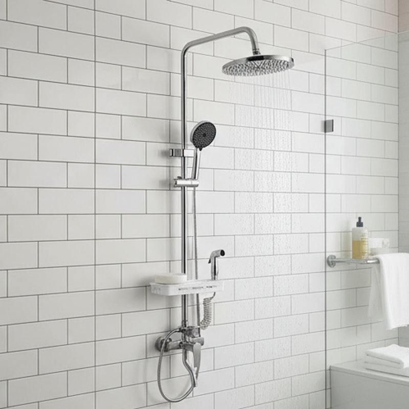 Faucets for Bathroom Wall Mounted Bath Tap Concealed Shower Faucet