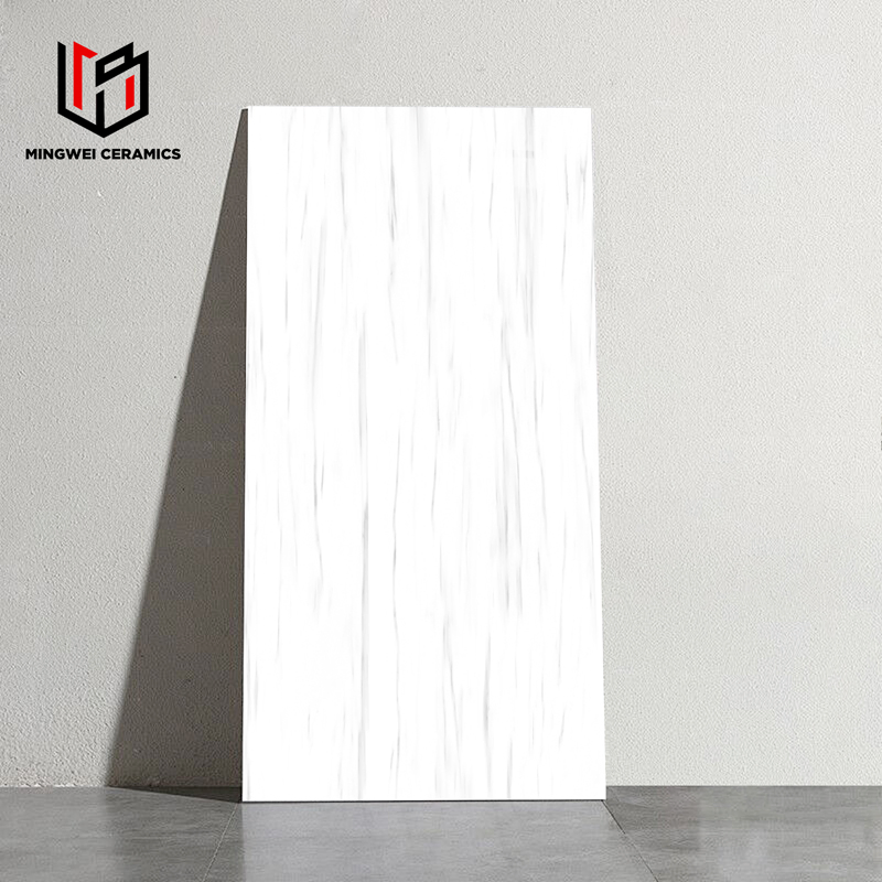 600/1200mm Kaka White Light Glossy Marble Texture Tile Factory, for Floors and Walls, with High Quality and Competitive Prices. 24 × 48 Matte, White Desig