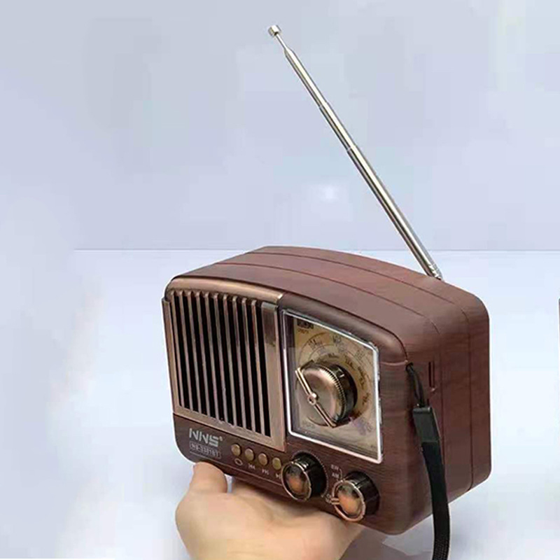 Ретро радио NS-3381BT с Bluetooth, деревянный корпус