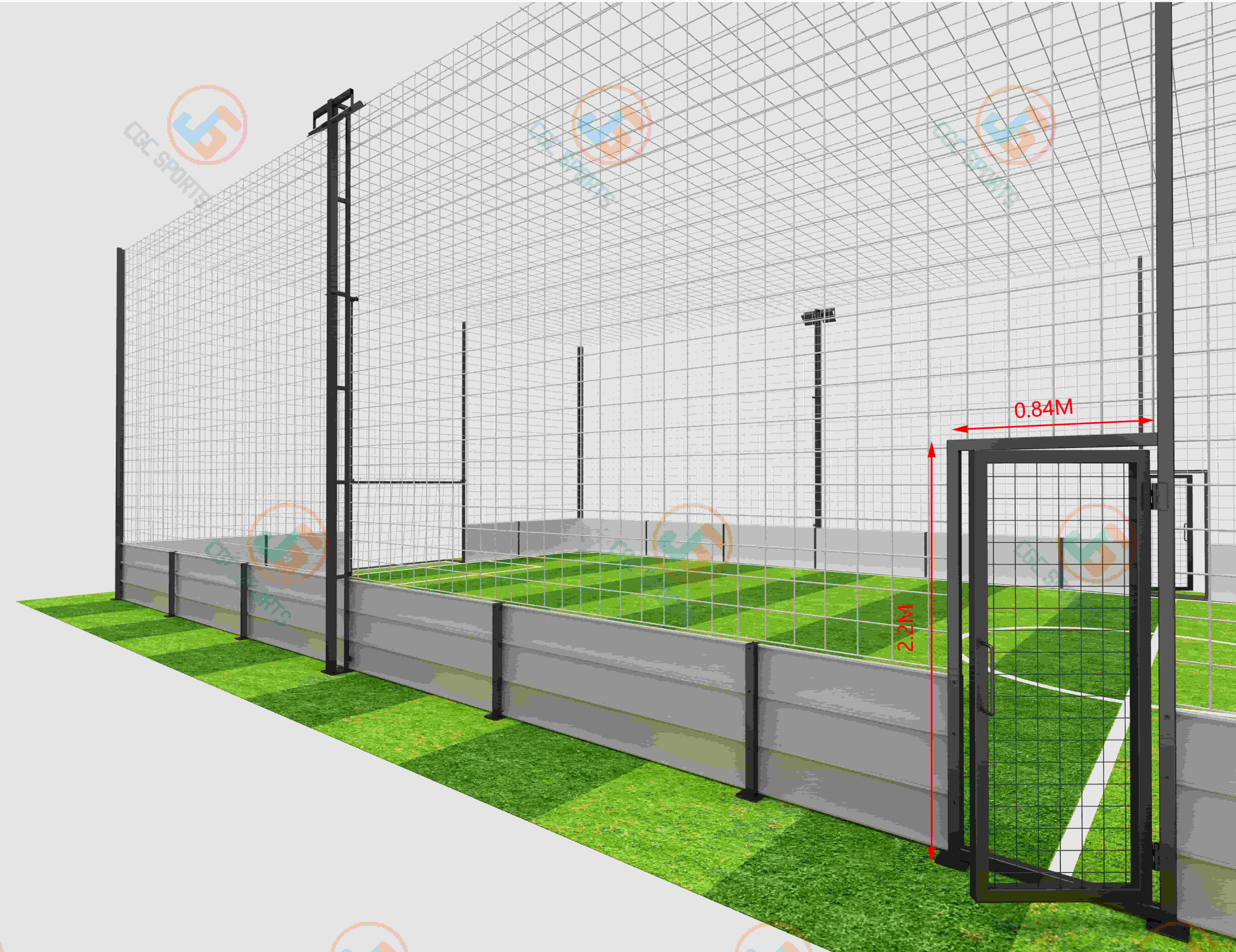 Professional Soccer Field Fence Net Durable HDPE Anti-Drop Safety Barrier Custom Cutting Service for Sports Ground