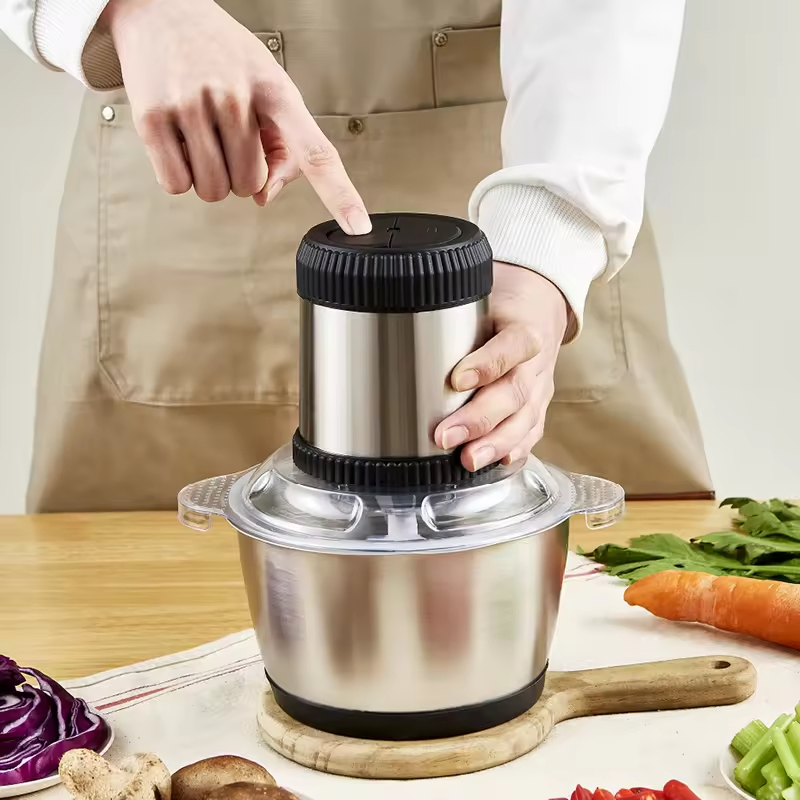 Electric Meat Grinder for Household Use Stainless Steel Meat Mincer Machine