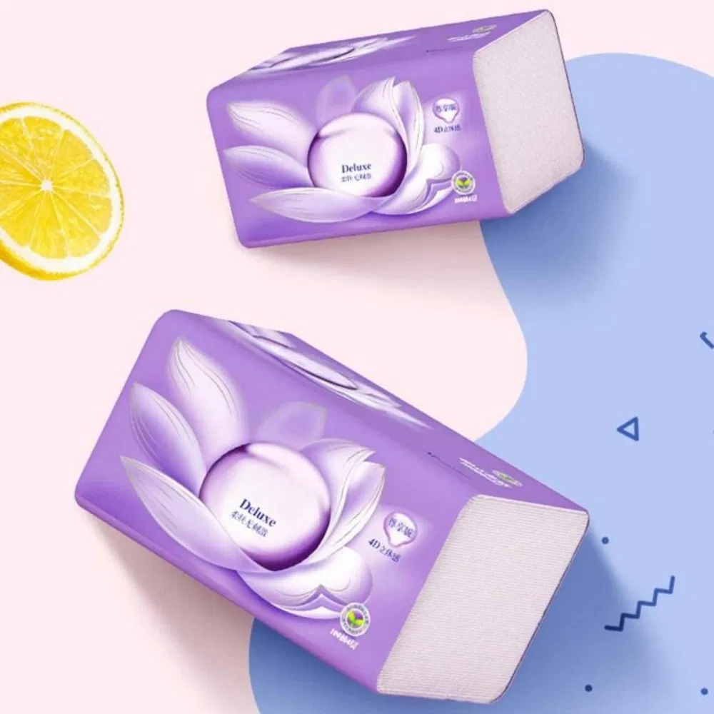 Custom Ultra Soft 2ply 3ply Facial Tissues Tube Modern Free Design Daily Home Use and Travel Car Tissues Paper Box