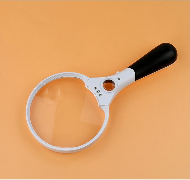 High Quality Large LED Handheld Magnifying Glass with Light Illuminated Reading Magnifier