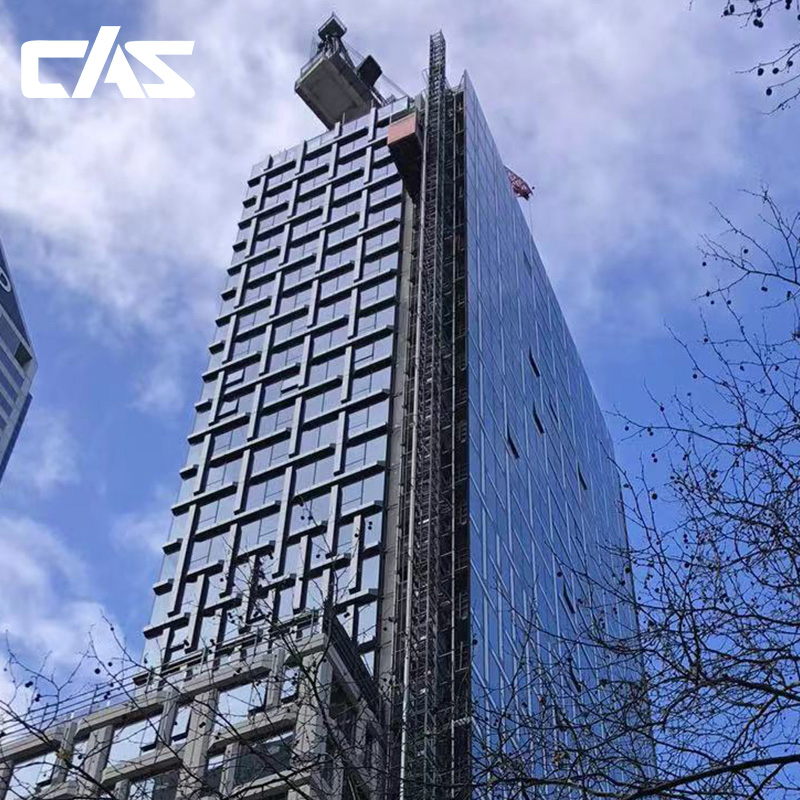 Elegant Vertical Waterproof Low-E Decorative Curtain Wall System