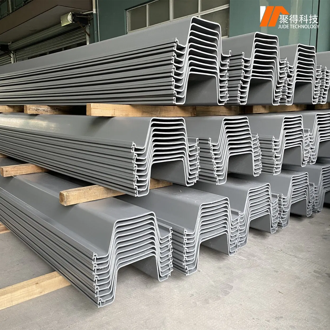 Low Cost UV-Resistant Vinyl Seawall PVC Sheet Piles Plastic Steel Sheet Pile