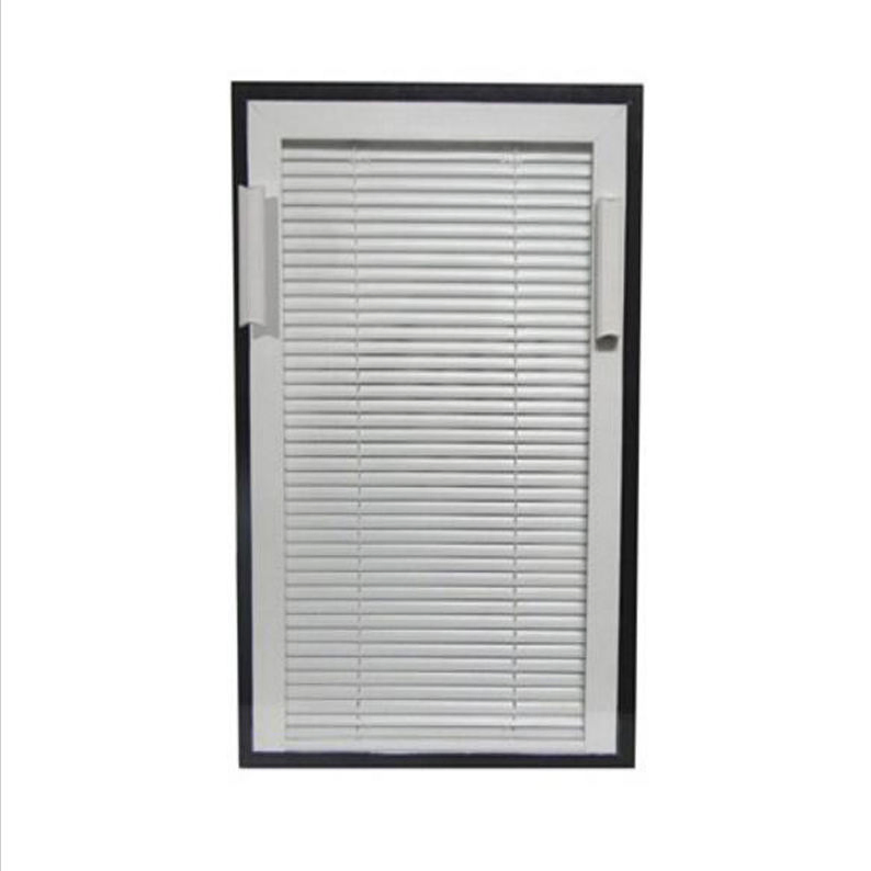 Cordless Sliding Magnetic Tilt and Lift System Window Door Double Glasses Aluminum Blinds Blinds Curtains Partition