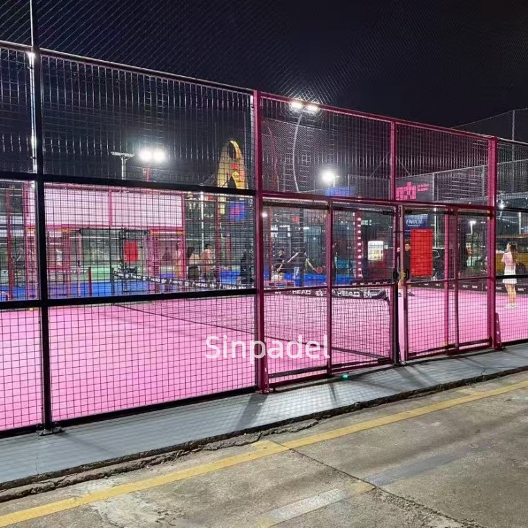Panoramic Padel Court Padel Sport Court Padel Tennis Court Product 12mm Padel Tempered Glass