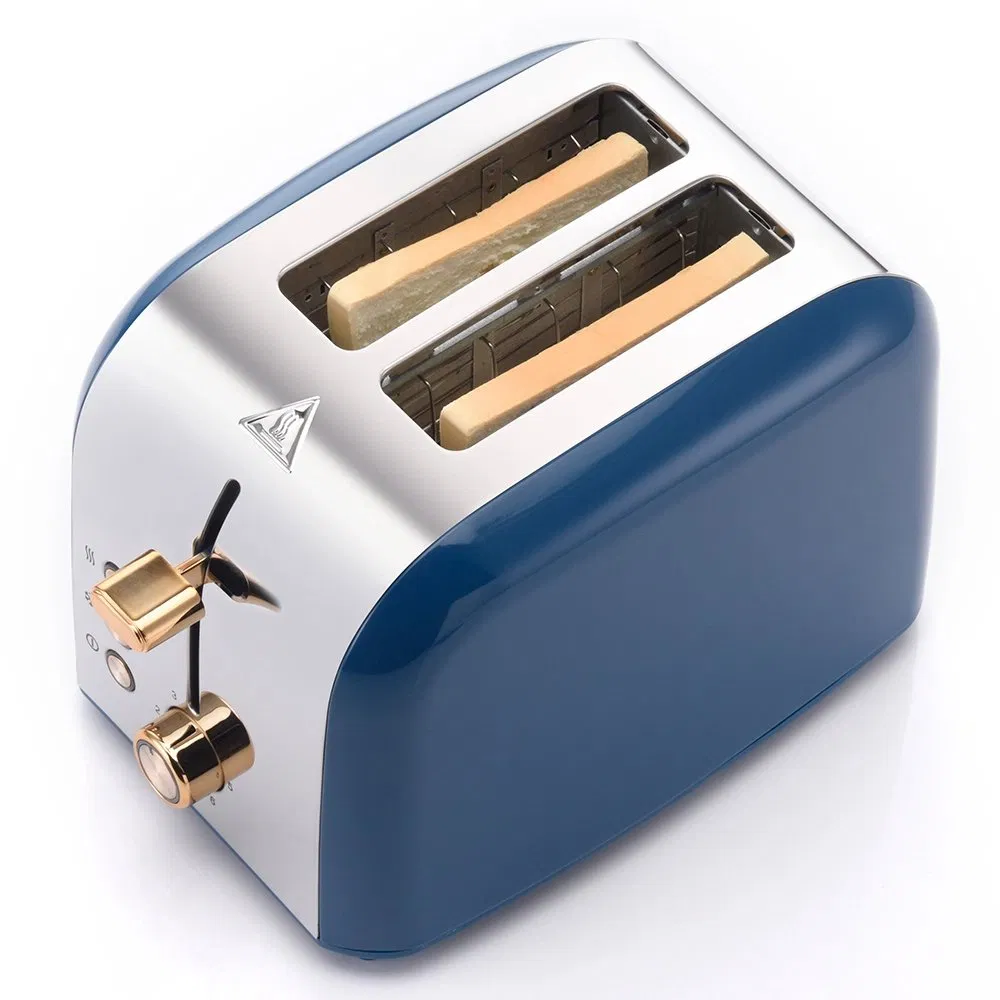 New Design Hot Sell Sandwich Wide Slot 2-Slice Stainless Steel Toaster Mart Adjustable 6 Level Control Bread Toaster