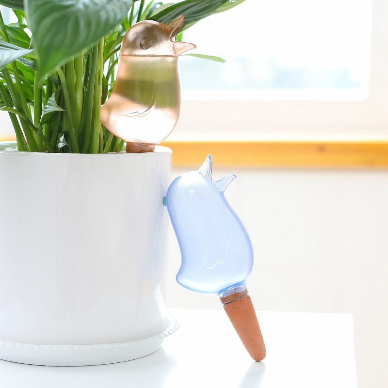 Automatic Watering Device Bird-Shaped Transparent Plant Waterer Dripper Wbb15787