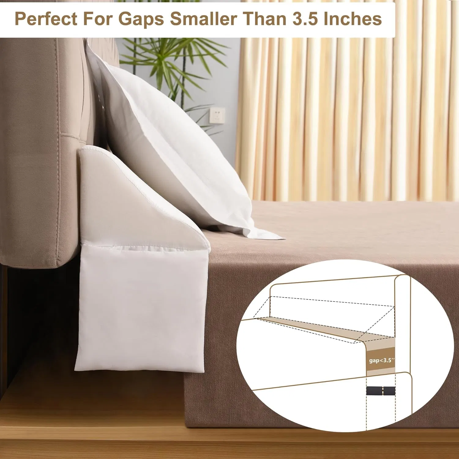Mini Order Bed Gap Wedge Pillow Factory Directly Ship Back Wedge Foldable Memory Foam Pillow
