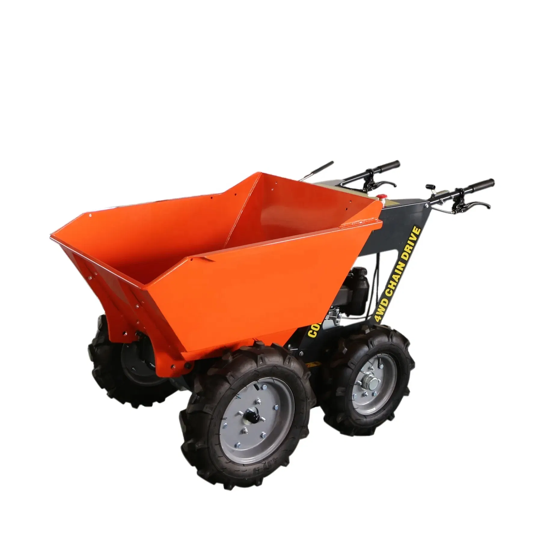 Power Wheel Barrow Crawler Dumper Electric Mini Dumper 4X4 Power Barrow