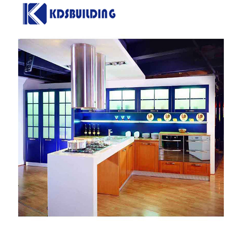 Dark Grey L Shape Customized High Gloss Kitchen Cabinet Modular Kitchen Cabinet Set