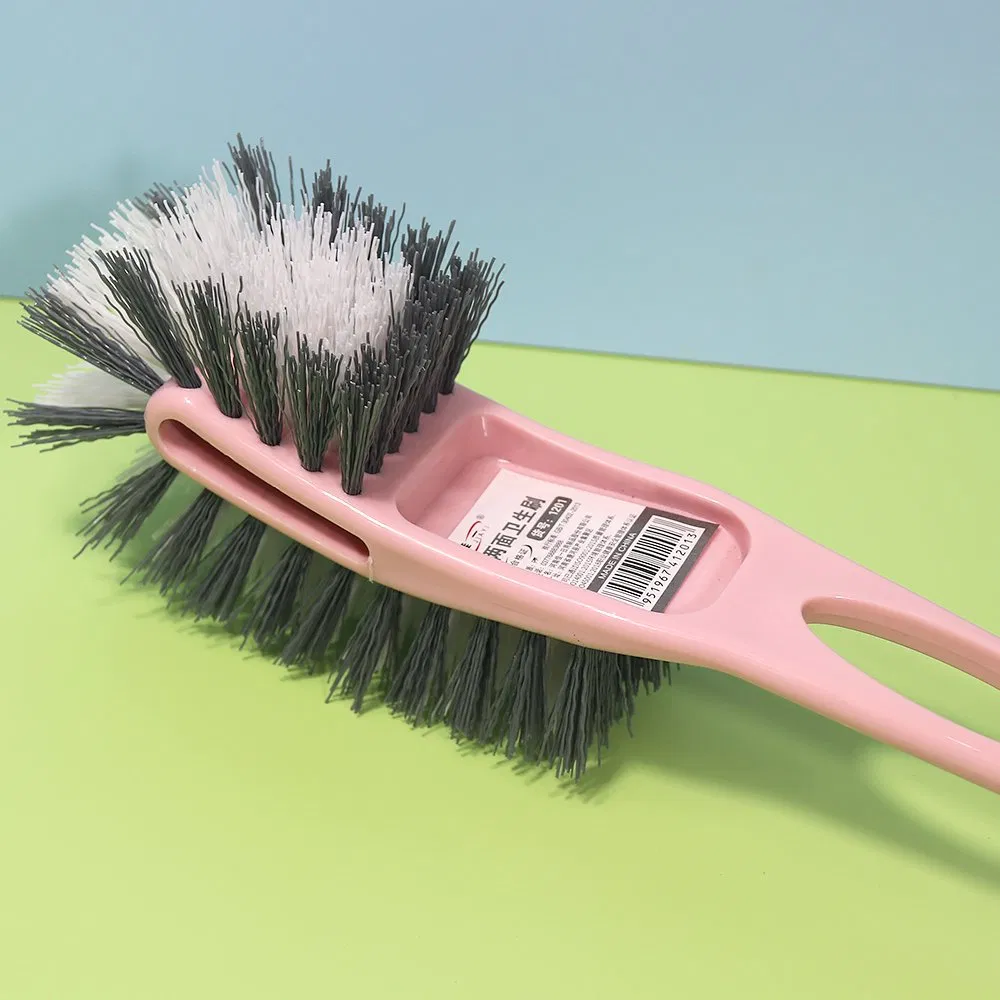 Jy1201 Flexible Long Handle Toilet Brush with Ergonomic Hockey Stick Head