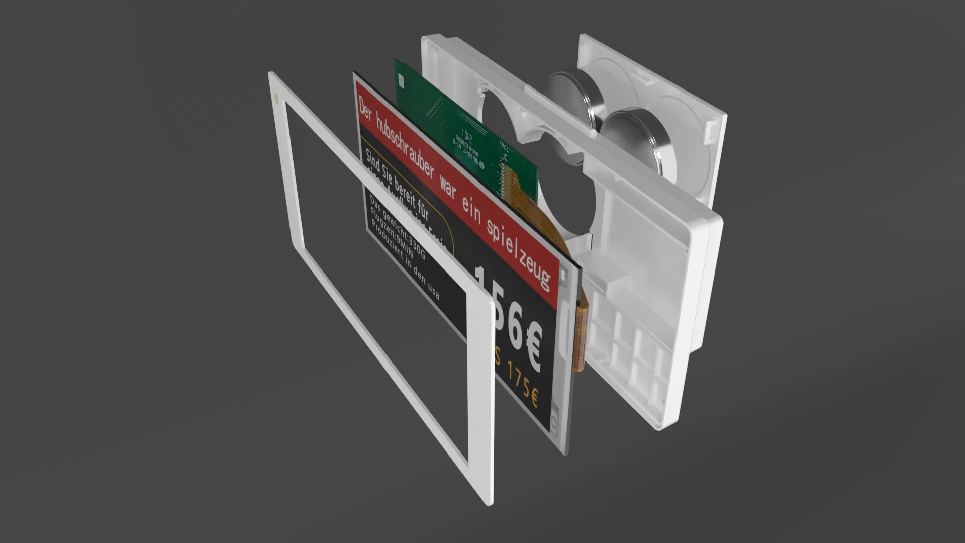 Dyesl 3.5 Inch Electronic Price Tag for Supermarkets and Retail Spaces Tag