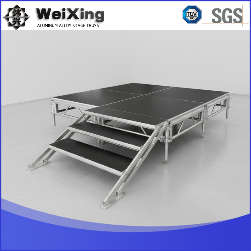 Portable Modular Outdoor Aluminum Wedding Stage Truss Adjustable Height Portable DJ Catwalk Event Stage Platform Factory Price