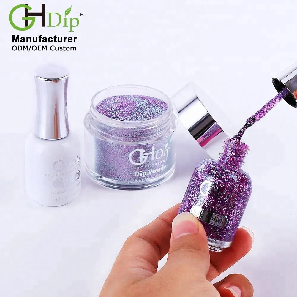 Custom Private Label Art DIY DIP Powder in Bulk Nail Glitter Acrylic Powder