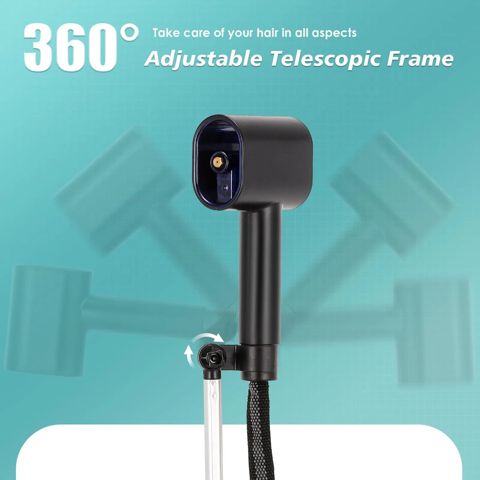 Nano Vertical Blue Light Sprayer 1300W Newly Operation Panel Hair Steamer Machine for Hair Care