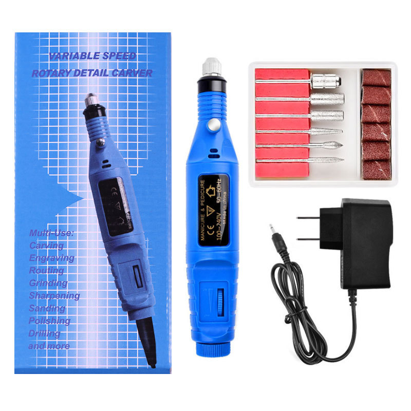 Professional 30000rpm Portable Rechargeable Electric Nail Drill Polisher