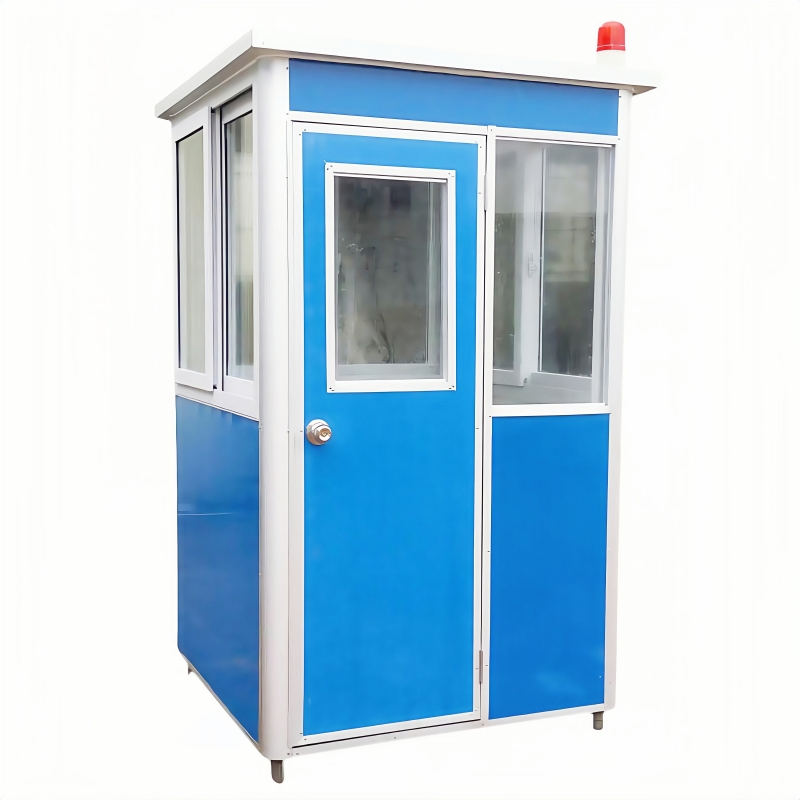 1.2m/1.5m/2m/2.5m Outdoor Steel Frame Custom Modular Mobile Modern Portable Prefab Sentry Kiosk for Prefabricated Booth Security Guard House