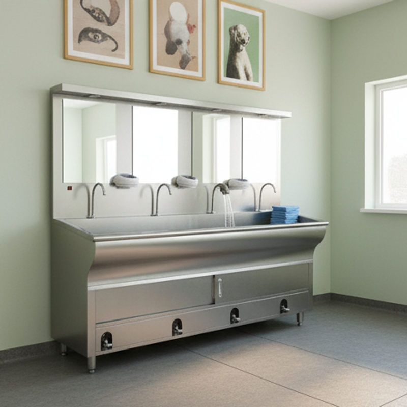 Eco-Conscious Stainless Steel Sink for Hospital Handwashing Needs