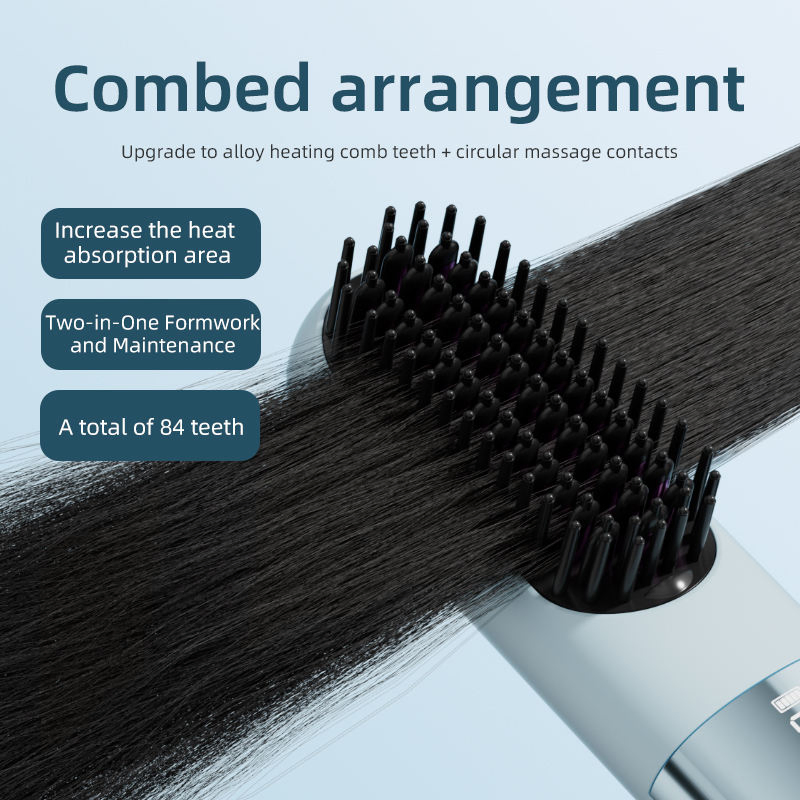 Hot Selling Cordless Multifunctional Electric Hair Brushes Hair Straightener Comb Brush