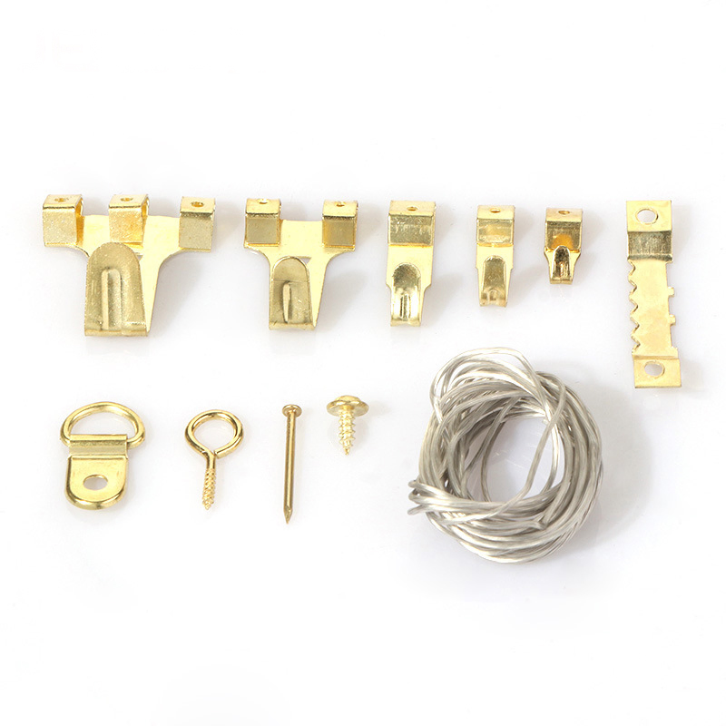 220 Pieces Bubble Wrap Heavy Duty Photo Hangers Frame Picture Wall Hanging Tool Hanging Wire Mini Claw Hammer