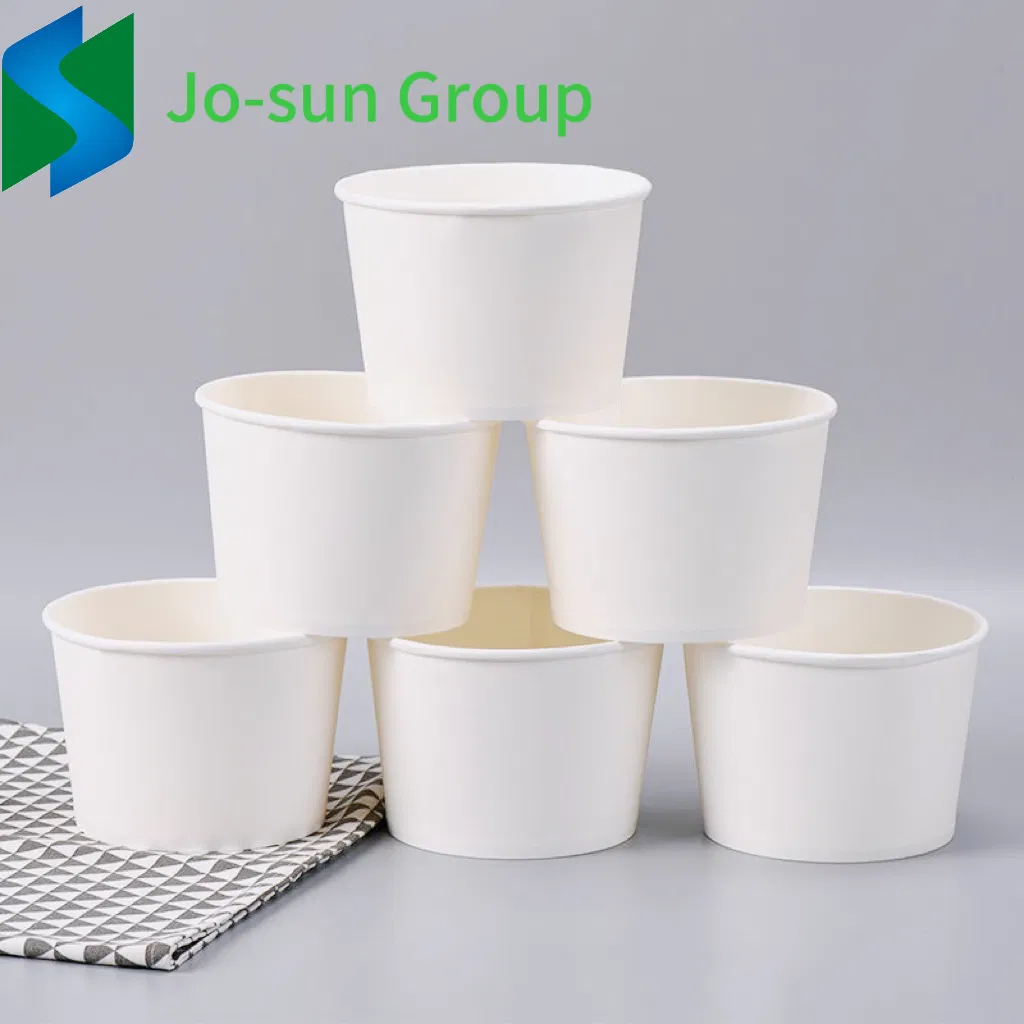 Factory Direct Wholesale Price Disposable Degradable Kraft Paper White Round Paper Bowl Can Be Customized