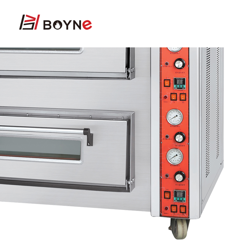 Stainless Steel Commercial Gas Two Deck Pizza Baking Oven