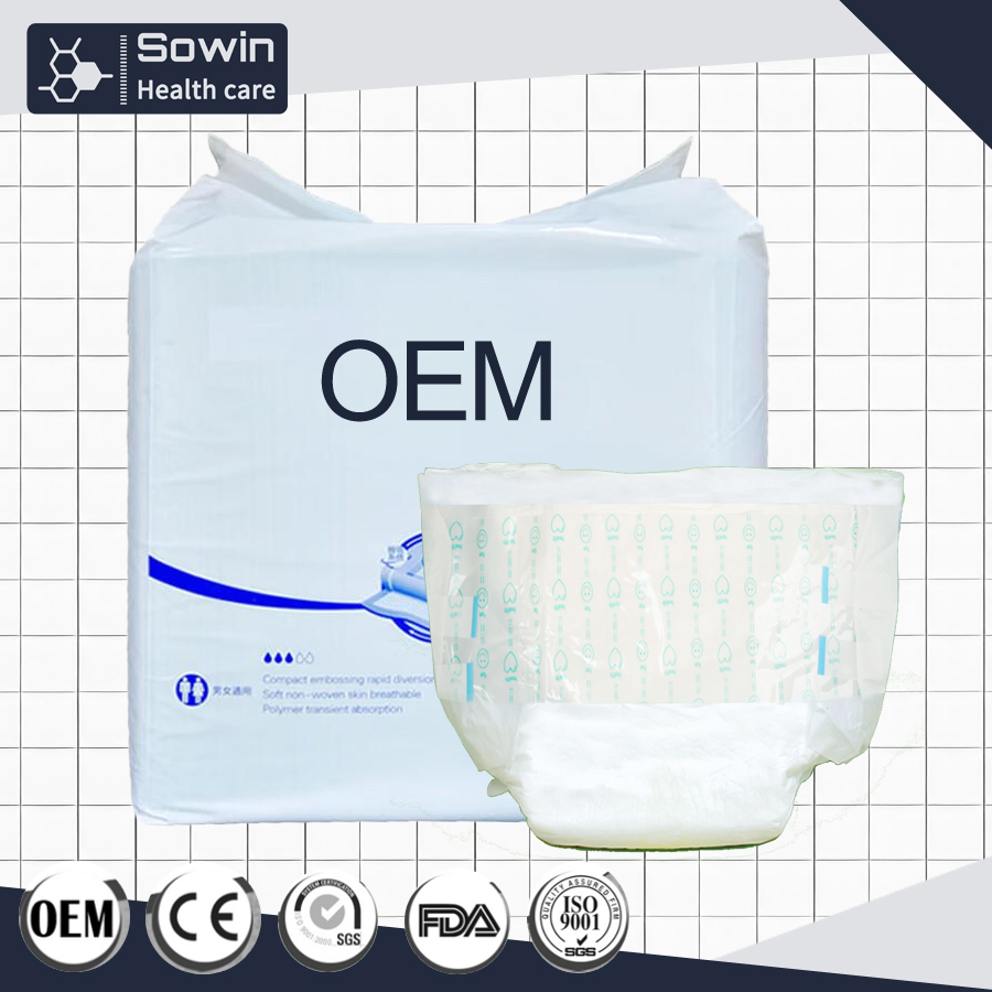 Wholesale Hygiene Products Hot Air Non-Woven Surface Elder Care Adult Brief Diaper