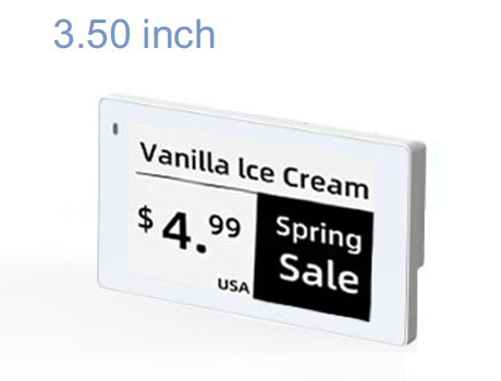 Customized 3.5 Inch E-Ink Price Tag Electronicshelf Labels E-Link Epaper 24GHz ESL Price Tag for Retail Store, Supermarket Tag OEM ODM Critical Timing