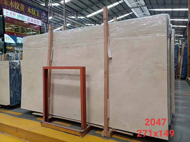 Spain Cream Marfil Beige Yellow Marble Slab Tile for Wall Floor Decoration
