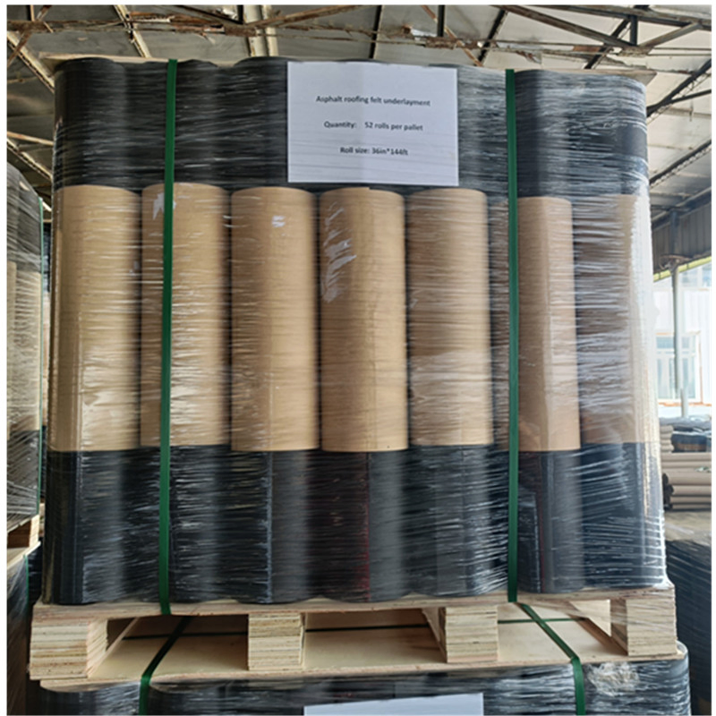 Heavy-Duty Black Asphalt Felt for Shingle Deck Protection for Southeast Aisa
