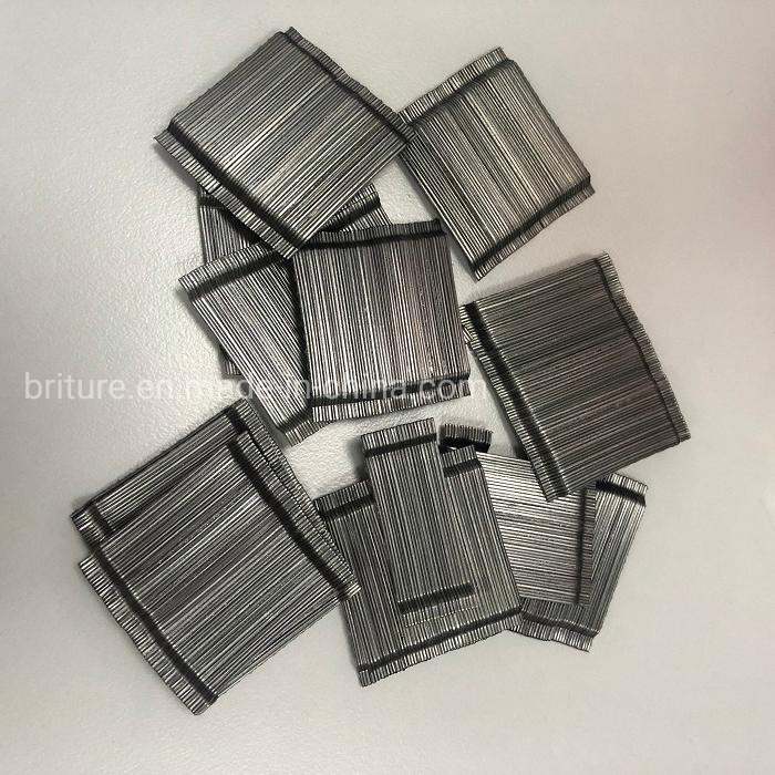 CE Certified End Hooked High Strength 1500 MPa Glued Steel Fiber for Concrete