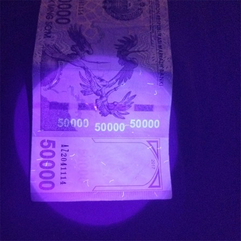 Stainless Steel Mini Pocket Lamp LED 365/395 UV Flashlight Torch Ultraviolet Black Light for Marker Checker Detection