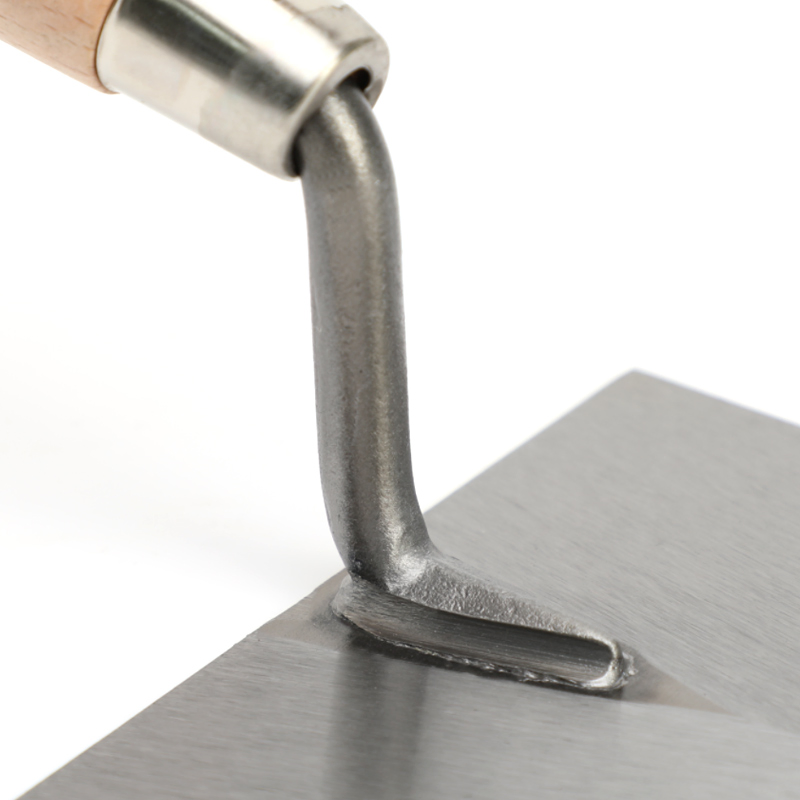 OEM Manual Narrow Bucket Brick Laying Trowel Wooden Handle Square Tip Brick Trowel