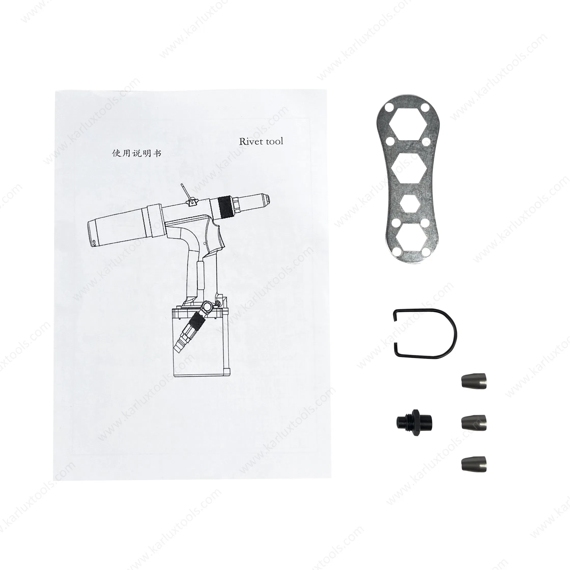 4.8/6.4mm Pneumatic Riveting Gun Air Rivet Nut Gun Tool Air Hydraulic Riveter