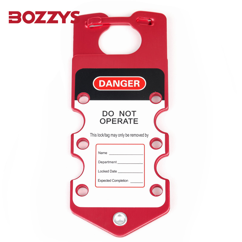 Seven Holes Labeled Group Aluminum Lockout Hasp