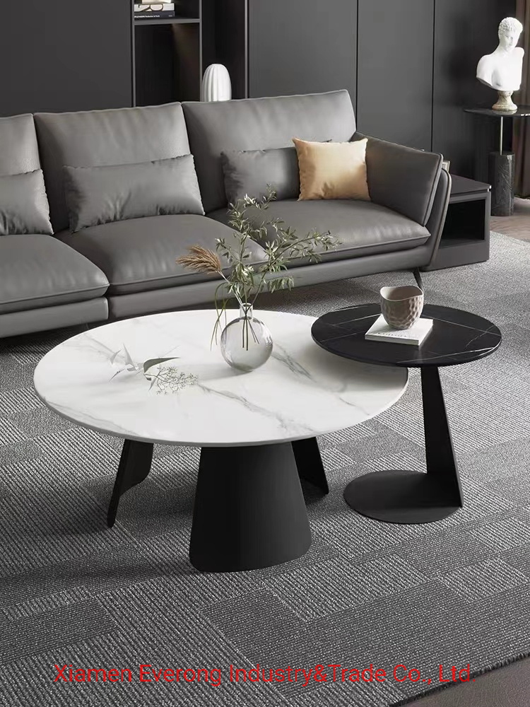 Natural Stone Cream Marble Dining Table, Round Bar/Coffee Table Top